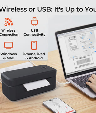 Marklife X4 Thermische Labelprinter - Draagbaar, Bluetooth & Automatische Herkenning