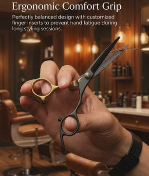 Professionele Haarstyling Set: Kappersscharen, Kammen, Scheermes & Opbergkoffer