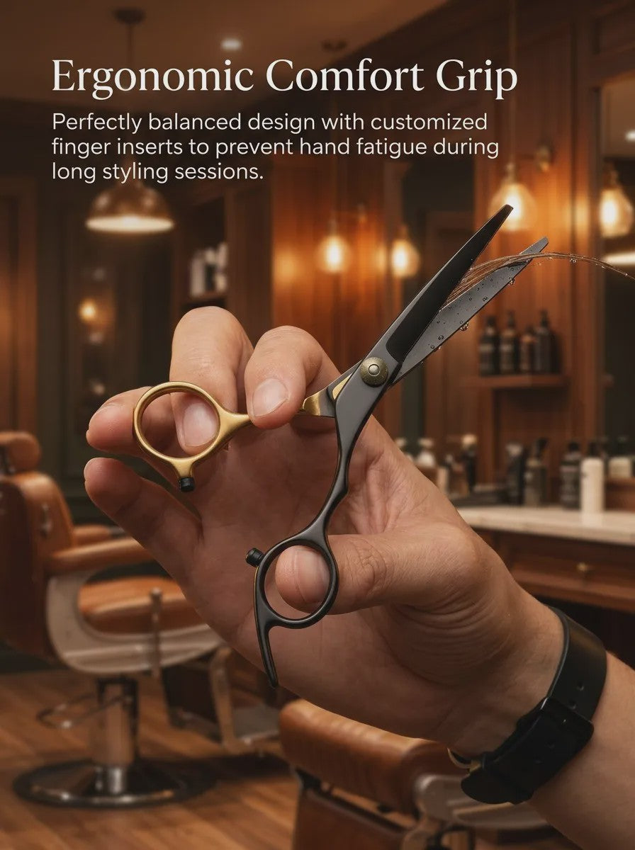 Professionele Haarstyling Set: Kappersscharen, Kammen, Scheermes & Opbergkoffer