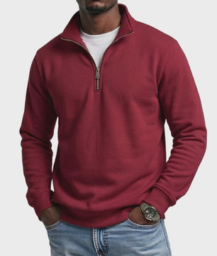 Heren Quarter Zip Pullover Hoodie - Comfortabele Outdoor Sweatshirt voor Heren