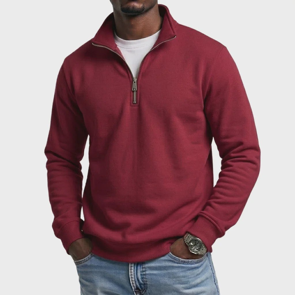 Heren Quarter Zip Pullover Hoodie - Comfortabele Outdoor Sweatshirt voor Heren