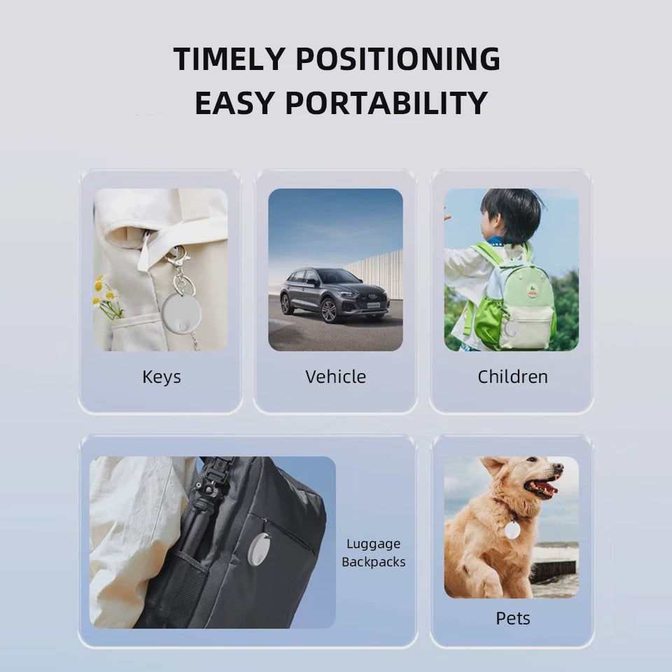 Slimme GPS Tracker Tag - Anti-diefstal & Verlies Locator voor Sleutels, Fietsen, Huisdieren & Meer