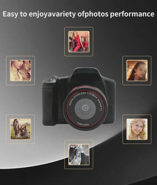 4K Digitale Fotocamera & Camcorder met 16MP, 16x Zoom - Perfect voor Vloggen, Feesten & Reizen
