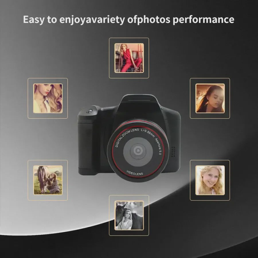 4K Digitale Fotocamera & Camcorder met 16MP, 16x Zoom - Perfect voor Vloggen, Feesten & Reizen