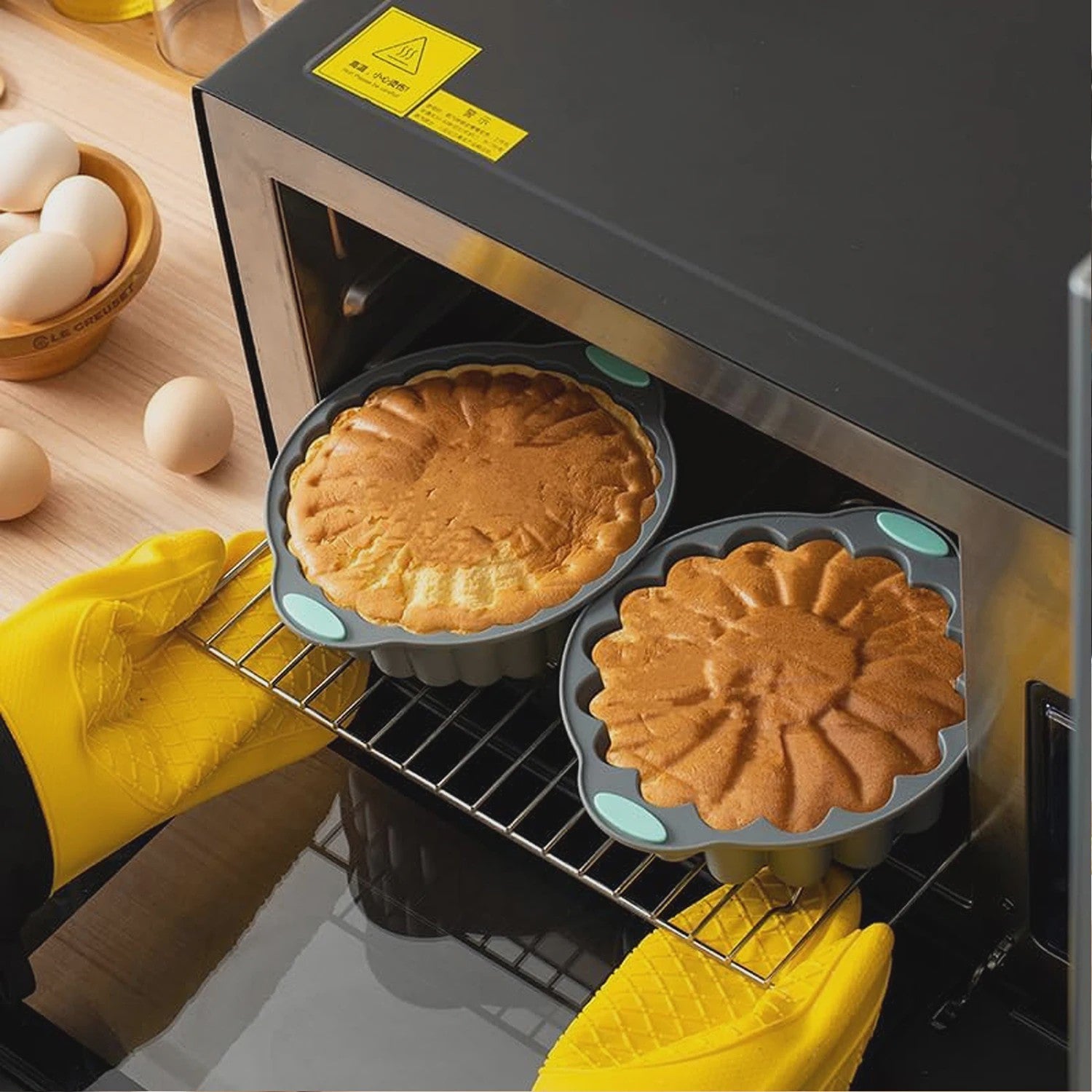 9-delige Siliconen Bakvorm Set - Non-stick & Hittebestendig - Diverse Vormen