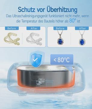 KUNPHY Ultrasone Reiniger 600ml - Voor Brillen, Sieraden & Gebitsreiniging