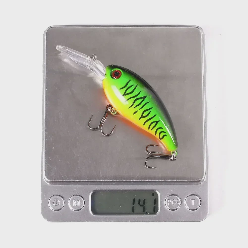 Set Crankbait Visloodjes Mix Kleuren - 10cm, 14g Wobbler Jerkbait met Dreg Haken