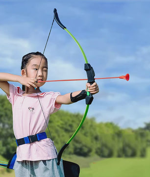 Kinder Recurve Boog en Zuignap Pijl Set - Junior Boogschieten Training 15-18lbs 42 inch