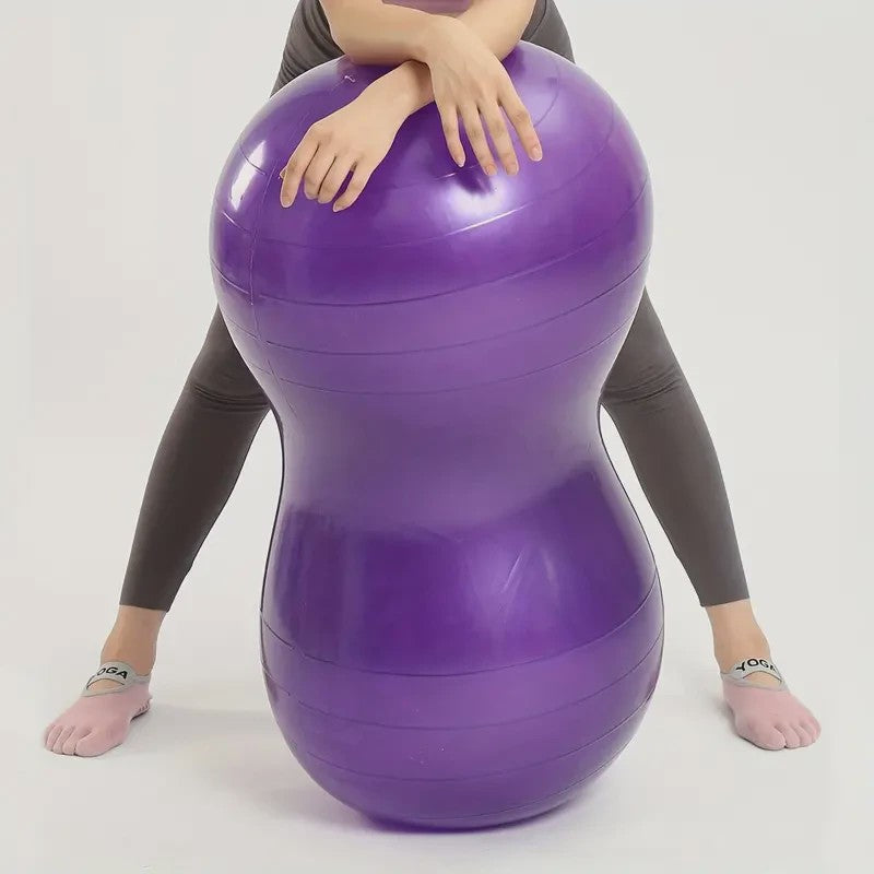 Anti-Burst Pinda Yogabal 90x45cm - Complete Fitness Set met Pomp