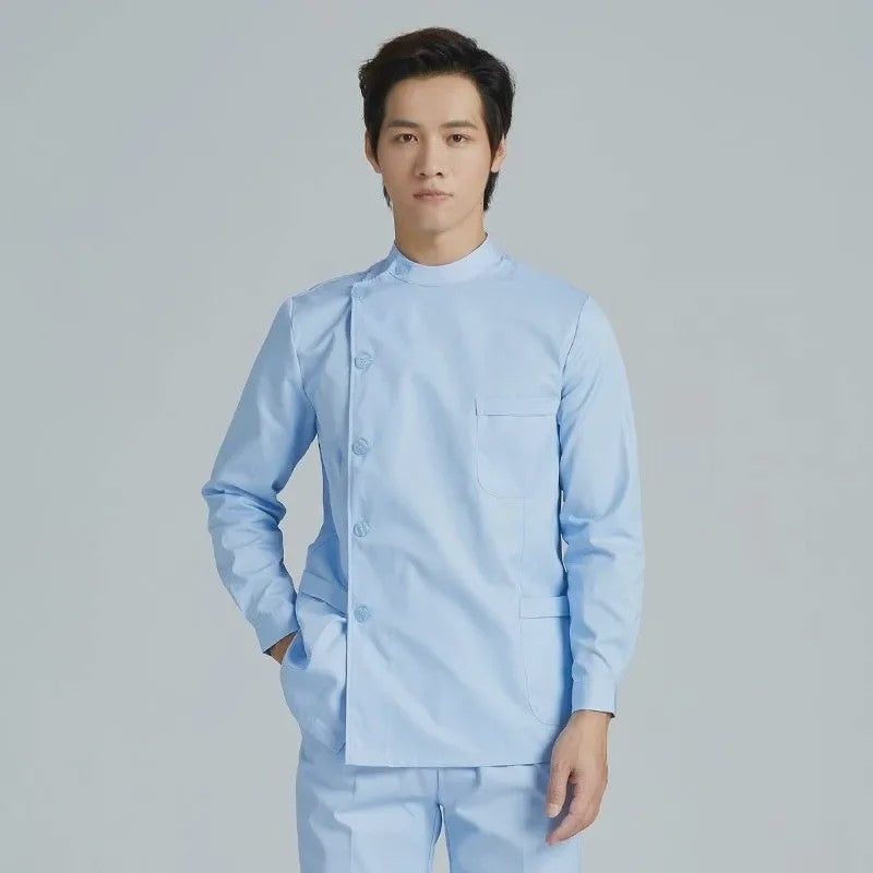 Medische Scrubs Uniform Heren - Korte & Lange Mouw | Zorgkleding