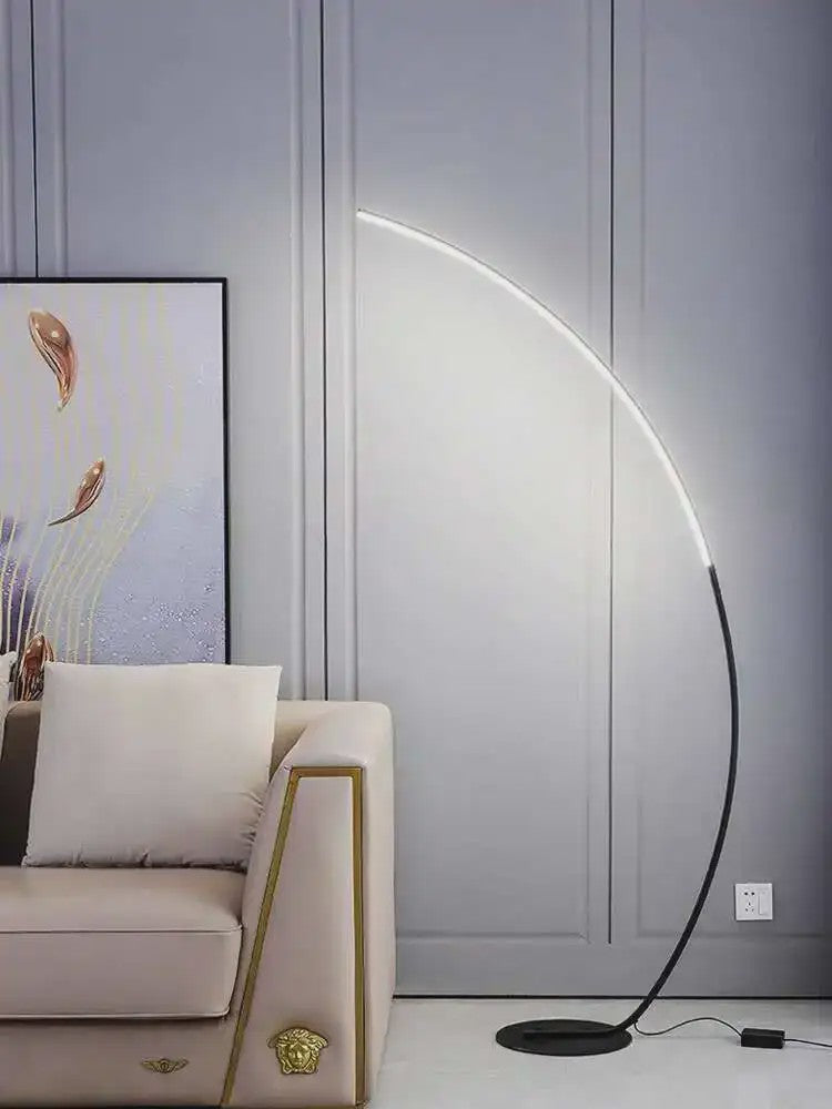 Moderne LED Boog Vloerlamp - Stijlvol Design voor Woonkamer & Slaapkamer