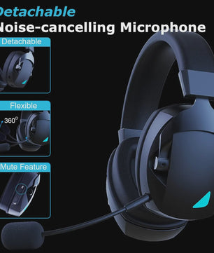 Draadloze Gaming Headset met Noise Cancelling Microfoon - 2.4G, Bluetooth & USB/3.5mm