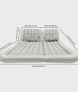 Universeel Opvouwbaar Luchtbed voor Auto Achterbank - Draagbaar Slaapmatras met Pomp & Kussen