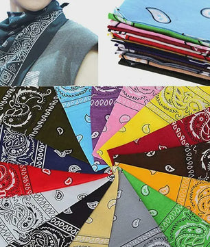 Klassieke Katoenen Bandana 55x55cm - Paisley Print Hoofdband voor Dames & Heren