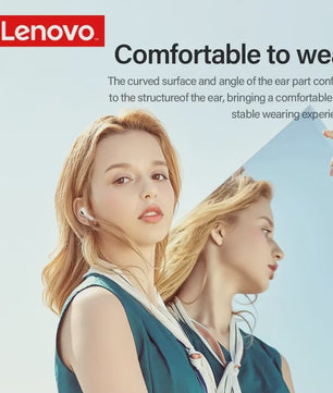 Lenovo LP40 Draadloze Oordopjes - TWS Bluetooth 5.0, Touch Control, Sport & Stereo Geluid