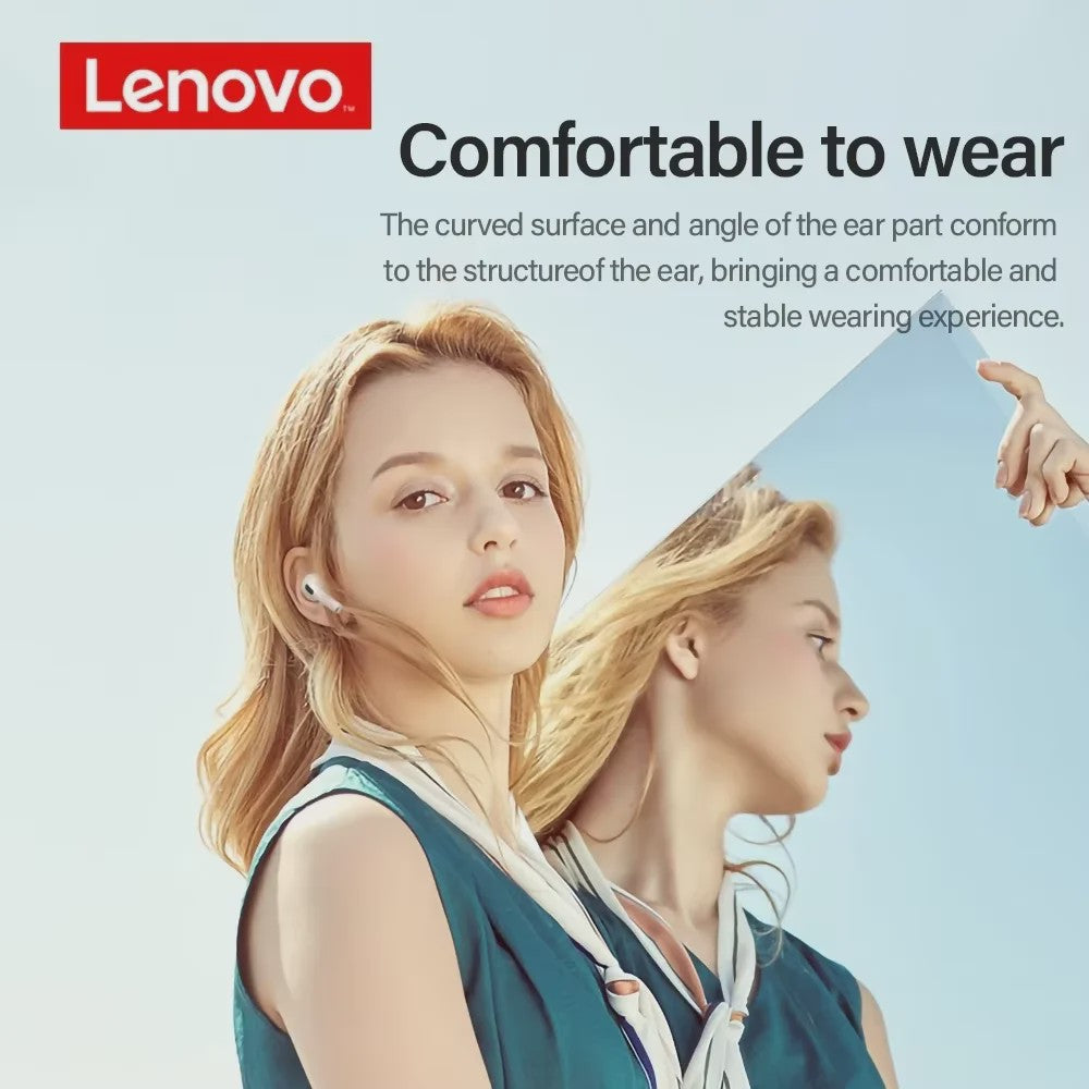 Lenovo LP40 Draadloze Oordopjes - TWS Bluetooth 5.0, Touch Control, Sport & Stereo Geluid