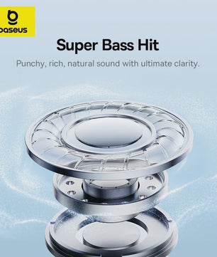 Baseus BH1 Lite Draadloze Koptelefoon - Bluetooth 6.0, 80 Uur Speeltijd, Super Bass & Heldere Oproepen