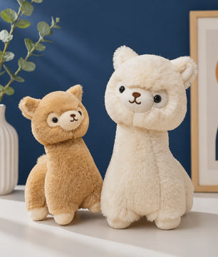 Kawaii Alpaca Pluche Knuffel - Zachte Llama Pluche Dier Speelgoed Pop als Kussen, Cadeau en Kamerdecoratie