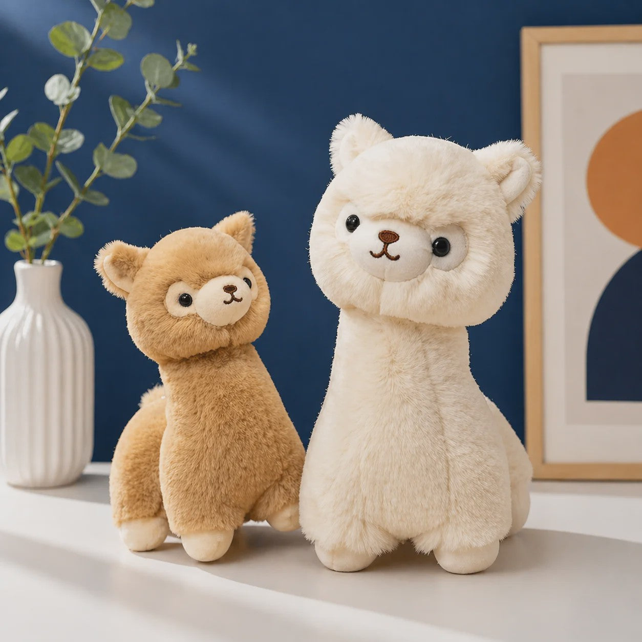 Kawaii Alpaca Pluche Knuffel - Zachte Llama Pluche Dier Speelgoed Pop als Kussen, Cadeau en Kamerdecoratie