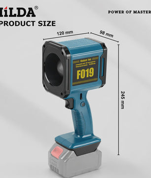 HILDA F019 Krachtige Snoerloze Luchtblazer - 1000W Turbo Ventilator