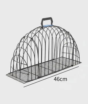 Semi-ronde Kattenwas Kooi - Anti-krab & Anti-worsteling - Ideaal voor Trimmen & Drogen