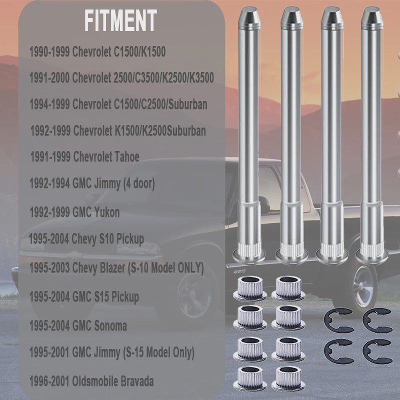 Deurscharnier Pin & Bus Kit met Veer Tool voor Chevrolet S10 / GMC S15 (1994-2004)
