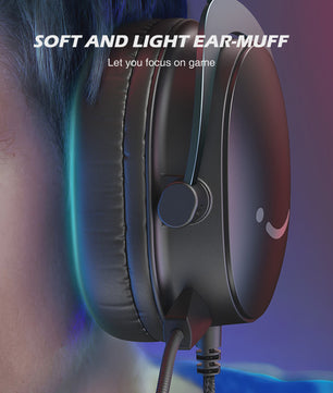 FIFINE H9 Gaming Headset met 7.1 Surround Sound, USB & 3.5mm Jack, Volume & Mute Controle voor PC, Mac, PS4/PS5