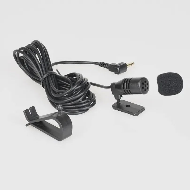 Externe Auto Microfoon met 3.5mm Jack - Clip-on voor Auto DVD Radio & Professionals