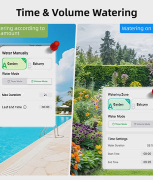 Slimme WiFi Tuinsproeier Timer - 2 Zones, Zonne-energie & App Bediening