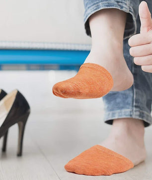 5 Paar Invisible Sokken Dames - Ademend Katoen, Zomer Half Voet Sokjes