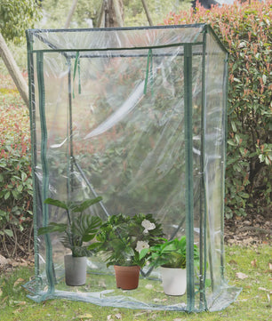 Compacte Kweekkas Tuin Tent - 100x50x136cm - Verplaatsbare Kas voor Planten en Groenten