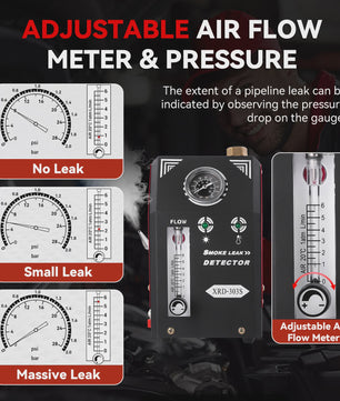 Professionele Rookmachine & Lekdetector voor Auto's - Ingebouwde Pomp, Drukmeter & Flowmeter