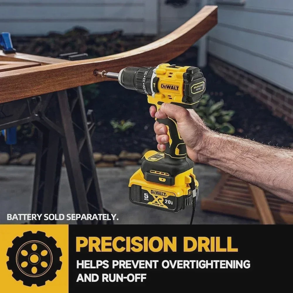 DeWALT DCD805 20V Brushless Accu Klopboormachine - Krachtig en Multifunctioneel