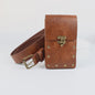 Middeleeuwse Cosplay Lederen Riem met Tas en Decoratieve Sleutels - Renaissance & Halloween Accessoire
