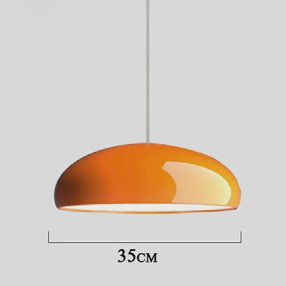 Moderne Oranje Hanglamp - Stijlvolle Plafondlamp voor Woonkamer, Eetkamer & Slaapkamer
