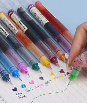 Set van 1-20x Gel Pen Zwart/Blauw/Rood - 0.5mm Naaldpunt voor Studenten & Kantoor