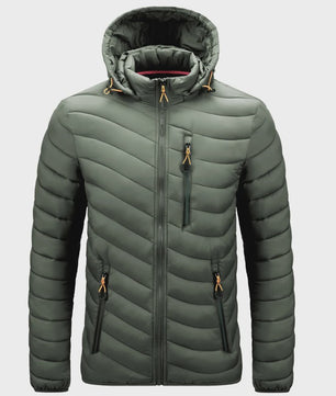 Luxe Heren Lichtgewicht Puffer Jas met Capuchon - Warm & Stijlvol voor Outdoor en Casual Gebruik