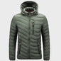 Luxe Heren Lichtgewicht Puffer Jas met Capuchon - Warm & Stijlvol voor Outdoor en Casual Gebruik