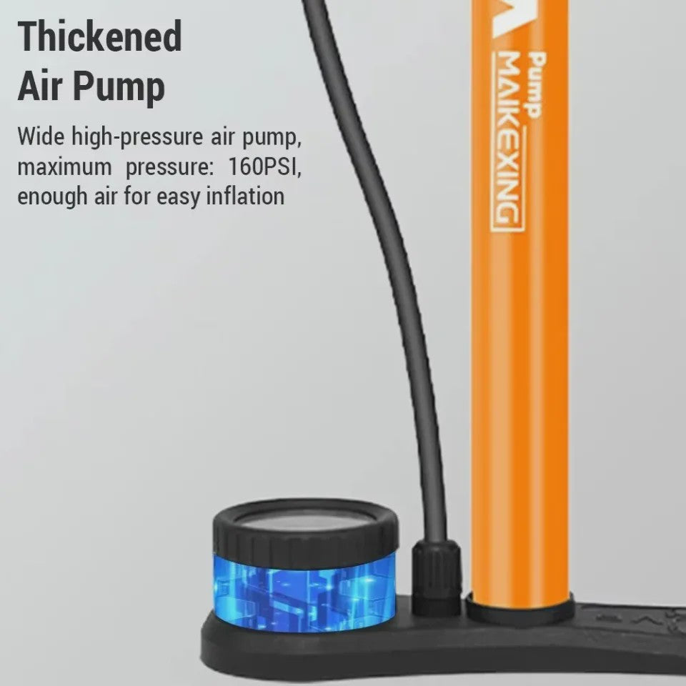 Fietspomp met Manometer - Multifunctioneel 160PSI - 3-in-1 Nozzle