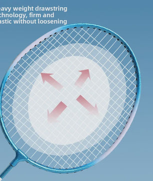 Duurzame Badminton Rackets Set - Iron Alloy Frame, Ideaal voor Beginners & Fitness