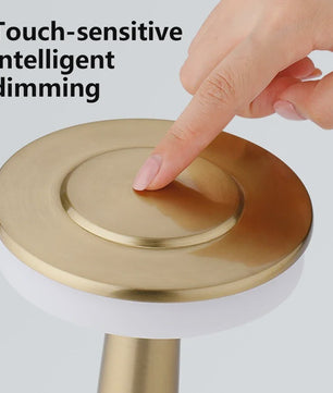 Retro Mushroom LED Tafellamp - Oplaadbaar, Dimbare Sfeerverlichting voor Huis & Camping