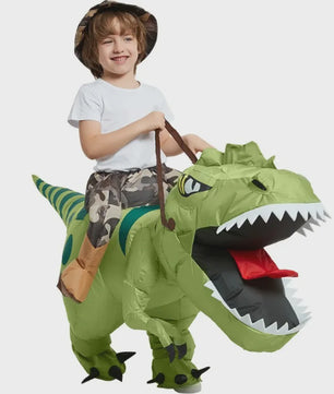 Opblaasbaar T-Rex Dinosaurus Kostuum - Rijd op een T-Rex! Perfect voor Kinderen & Volwassenen - Verjaardagscadeau