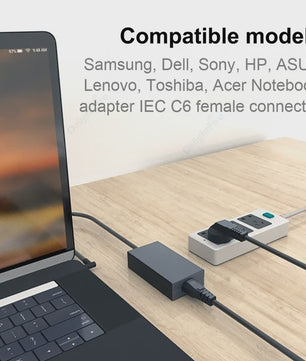 EU Stroomkabel IEC320 C5 - 0.5m, 1.2m of 5m - Voor Laptops, PC's, Monitoren & Meer