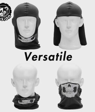 Ademende Skull Balaclava Muts - Full Face Motorfiets Masker met Mesh