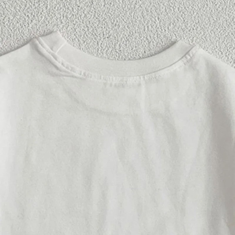 Zomer T-shirt Baby Jongens & Meisjes | Effen Kleur | Koreaanse Stijl | Korte Mouwen