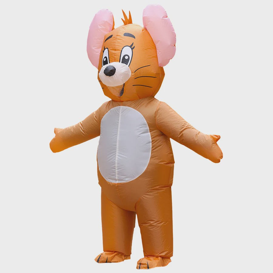 Opblaasbaar Kat en Muis Kostuum voor Volwassenen - Grappig Cosplay Outfit