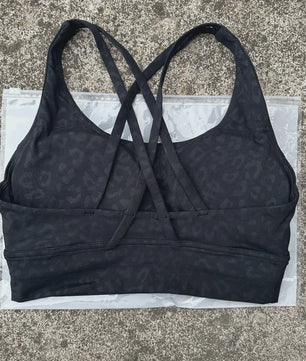 Comfortabele Sports BH met Push-Up Effect en Kruisbanden - Hoge Ondersteuning voor Yoga & Fitness