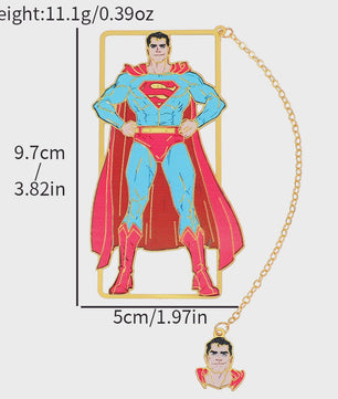 Marvel Metalen Bladwijzers - Superman & Batman | Perfect Cadeau voor Comics Fans