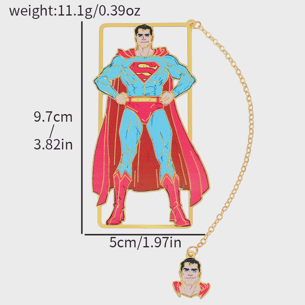 Marvel Metalen Bladwijzers - Superman & Batman | Perfect Cadeau voor Comics Fans
