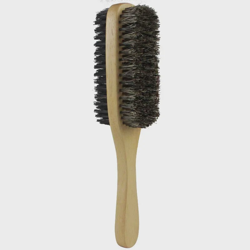 Herborst Borstel voor Mannen - Natuurlijke Houten Golfborstel voor Haar & Baard Styling
